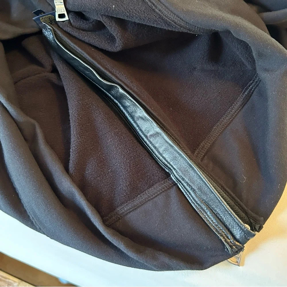 Polo Ralph Lauren Women’s Med Black Side Zip Pullover Longline Hoodie - Picture 11 of 13